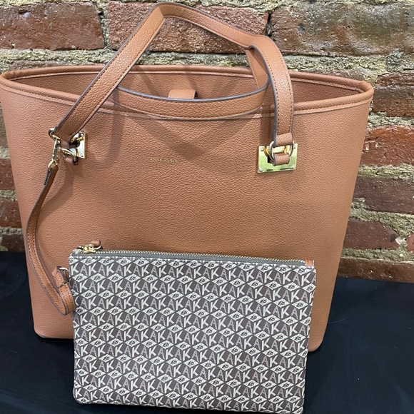 Anne Klein Work Tote with Printed Pouch - Picture 1 of 4